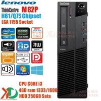 Máy tính đồng bộ LENOVO ThinkCentre M82P - H61/Q75- Core i3-2100/4Gb ram/HDD 250Gb Châu âu siêu bền.