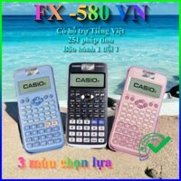 Máy tính FX-580 VNX đủ 3 mầu, máy tính Fx580 dành cho học sinh cấp 2 cấp 3, giá rẻ, chất lượng cao, lỗi 1 đổi 1