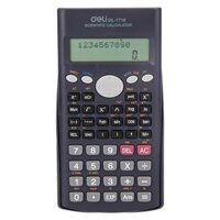 Máy tính Học Sinh Cấp 1 Deli E1710 , Được phép mang phòng thi, 12 số, 240 chức năng - Đen