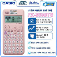 Máy tính học sinh Casio Fx-880BTG ( Màu Hồng) mới nhất dành cho học sinh - Máy Tính Giá Rẻ - Hàng Thái Bảo Hành 24