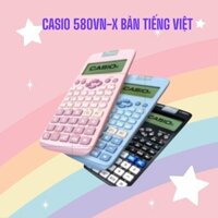 Máy tính học sinh CASIO fx570vn và fx580vnx bản tiếng việt, dùng cho học sinh cấp 2 và cấp 3