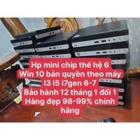 Máy tính Hp Mini CHip i3 i5 i7 thế hệ 6-7 , Ram 16G, SSd 256
