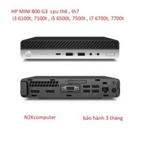 Máy tính HP mini - Hp tiny 600G4 ,800G4 i5 8500T , core i5 9500T, i7 8700T , Ram 16Gb ddr4