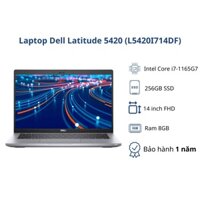 Máy tính Laptop Dell Latitude 5420 L5420I714DF Grey Intel Core i7-1165G7 RAM 8GB 256GB SSD 14 inch FHD 4 Cell Fedora 1 Yr - Hàng chính hãng