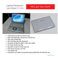 Máy tính laptop giá rẻ Panasonic CF-SZ6 (Core i5 7300U/RAM 8GB/SSD256GB/UHD620/12.1"FHD/Win10Pro) - đã qua sử dụng