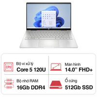 Máy tính Laptop HP Pavilion x360 14-ek2017TU 9Z2V5PA (Core 5 120U/ 16GB/ 512GB SSD/ 14 inch FHD Touch/ Win11/ Silver/ Vỏ nhôm/ Pen)