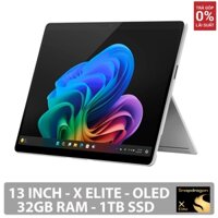 Máy Tính Microsoft Surface Pro 11 – Snapdragon X Elite – 32GB RAM – 1TB SSD – Copilot+ PC – Platinum - Chính Hãng
