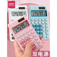 Máy tính mini cầm tay Deli, dễ thương cho sinh viên, màu sắc tươi sáng, máy tính nhỏ có vẻ ngoài cao cấp cho văn phòng