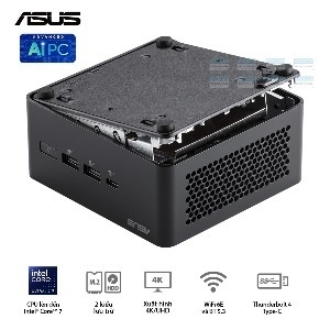 Máy tính Mini PC Asus NUC 14 Pro Tall RNUC14RVHU700000I - Ultra 7 155H, Intel Arc Graphics