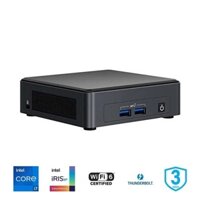 Máy tính Mini PC Intel NUC 11 Pro KIT BNUC11TNKI70000 Chưa bao gồm RAM, SSD - Hàng chính hãng - RAM 16GB  SSD NVMe 512GB