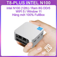 Máy tính Mini PC Intel NUC T8 Plus mới FullBox - intel N100 thế hệ 12 ram 8G siêu nhỏ gọn