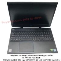 Máy tính sách tay Laptop Dell Gaming G5-5500 I7-10750H ram 16Gb SSD 256Gb Vga GTX1650Ti 4G LCD 15.6" FHD Sạc 130w                         &nbsp(&nbsptặng 1 chuột không dây chính hãng + túi chống sốc cao su xịn + lót chuột&nbsp)