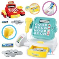 Máy tính siêu thị Cash register toy 877B - ảnh thật shop chụp cuối