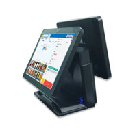 Máy Tính Tiền Cảm Ứng POS-8000 2 Màn Hình Core i3/ RAM 4GB/ SSD 128GB
