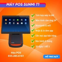 Máy Tính Tiền Cảm Ứng Sunmi T1 – Máy POS Cao Cấp Cho Cửa Hàng, Nhà Hàng, Cà Phê Với Màn Hình 14" Full HD