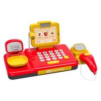 Máy tính tiền cao cấp kèm micro có âm thanh và đèn LH16880840 C407 (Đỏ)