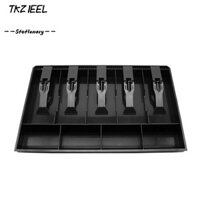 Máy tính tiền TKZIEEL, Khay chèn ngăn kéo 15.9 "D X 9.6" W X 1.42 "H màu đen, 5 hóa đơn / 4 ngăn đựng tiền xu Hộp thu ngân ABS bằng nhựa Văn phòng