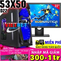 "Máy tính VNgame 53X50-D22 i5 3470 GTX 1050Ti Ram 8GB 500GB + Dell 22"" (chiến PUBG GTA5 LOL Fifa 4 CF)"