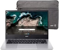 Máy tính xách tay Acer Chromebook 514 | Màn hình cảm ứng FHD 14 | CPU lõi tám MediaTek Kompanio 828 | RAM 8GB | eMMC 64GB | Wi-Fi 6 | Bàn phím có đèn nền | Hệ điều hành Chrome | Pin lên đến 15 giờ | CB514-2HT-K0FZ, màu bạc.