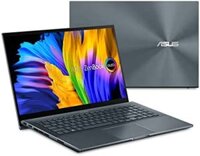 Máy tính xách tay ASUS ZenBook Pro 15 OLED: Màn hình cảm ứng FHD 15,6 inch, CPU AMD Ryzen 9 5900HX, GPU NVIDIA GeForce RTX 3050 Ti, RAM 16 GB, SSD PCIe 1 TB, Windows 11 Pro - Màu xám thông, UM535QE-XH91T