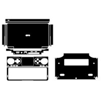 Máy tính xách tay cắt sẵn 1 CÁI Top + 1 CÁI Palmrest + 1 CÁI Đáy Da Miếng Dán Bao Phim Cho 2023 GPD Win Mini 7 "