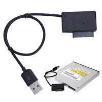 Máy Tính Xách Tay CD-ROM Ổ Đĩa SATA Để USB Cable 6P + 7P SATA Để USB2.0 Drive Cable [bonus]