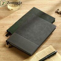 Máy tính xách tay da ZONGGJZ, Máy tính xách tay A5 họa tiết dọc 200 trang, Sách chữ cổ điển Ruy băng lụa Dấu trang Ghi chú Ghi chú Nhật ký Máy tính xách tay Văn phòng phẩm
