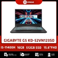 Máy tính xách tay GIGABYTE G5 KD-52VN123SO Đen (Core i5-11400H / 16GB RAM / 512GB SSD / 15.6" FHD / Win11)