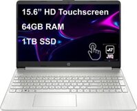 Máy tính xách tay HP Pavilion, 15.6 Màn hình cảm ứng HD, Bộ xử lý Intel Core i3-1115G4 (tối đa 4,1 GHz), RAM 64 GB, SSD 1 TB, USB-C, HDMI, Windows 11 Home, Bạc, JVQ MP --> Laptop HP Pavilion, Màn hình cảm ứng HD 15.6, CPU Intel Core i3-1115G4 (tối đa 4,1 GHz), RAM 64 GB, Ổ cứng SSD 1 TB, Cổng USB-C, HDMI, Windows 11 Home, Màu bạc, JVQ MP.