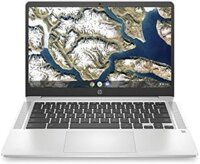 Máy tính xách tay HP Chromebook 14 inch FHD, Intel Celeron N4000, RAM 4 GB, eMMC 32 GB, Chrome – Màu bạc khoáng (14a-na0050nr)