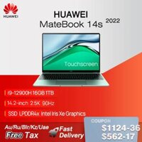 Máy tính xách tay Huawei MateBook 14s 2022: Màn hình cảm ứng 14,2 inch, i5-12500H/i7-12700H/i9-12900H, 16GB RAM, 512GB/1TB, Card đồ họa Iris Xe