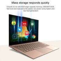 Máy tính xách tay Jumper EZbook X3 Air, 13,3 inch, 8GB + 256GB Windows 10 Intel Core M3-7Y30 Dual Core