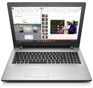 Laptop Lenovo IdeaPad 300 80Q7000MVN - Intel Core i5-6200U 2.3GHz, 4GB RAM, 500GB HDD, VGA Intel HD Graphics 520, 15.6 inch