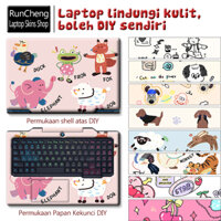 Máy tính xách tay nhãn dán da DIY Phim hoạt hình graffiti thiết kế 10 / 11 / 12 / 13 / 14 / 15 / 16 / 17 inch PVC bảo vệ decal trang trí Laptop nhãn dán da