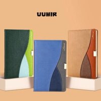 Máy tính xách tay tạp chí lót UUMIR, A5 200 trang được đánh số Sổ tay làm việc, Bìa cứng giấy dày 100GSM