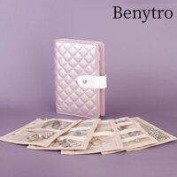 Máy tính xách tay trang sức BENYTRO, Máy sắp xếp trang sức tiện lợi có thể gập lại, Màn hình di động Túi du lịch bằng da PU Vòng cổ