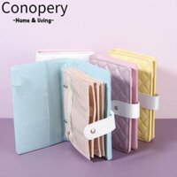 Máy tính xách tay trang sức CONOPERY, Dụng cụ sắp xếp trang sức trưng bày tiện lợi, Túi du lịch có thể gập lại bằng da PU di động Vòng cổ