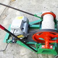 Máy tời đất dây thừng motor 4Hp, tốc độ nhanh 50m/phút