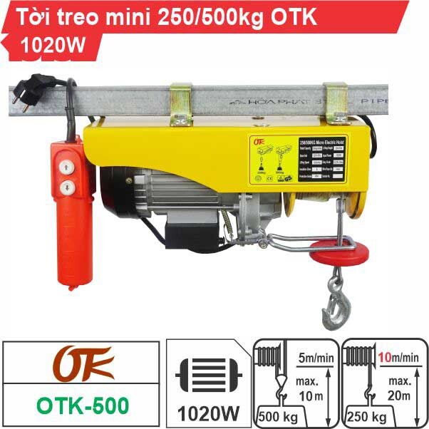 Máy tời điện mini OTK-500 - 250/500kg