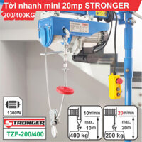 Máy tời điện nhanh mini 20m/p STRONGER 200KG
