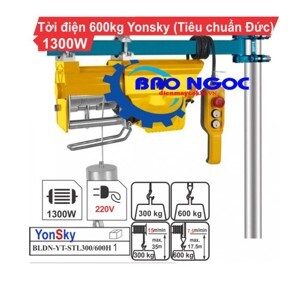 Máy tời điện Yonsky BLDN-YT-STL300/600