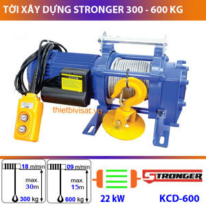 Máy tời nhanh xây dựng Stronger KCD600