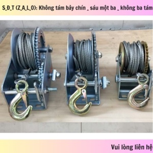 Máy tời quay tay KENBO 1600lbs 726kg-8m