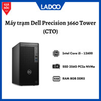 Máy trạm Dell Precision 3660 Tower (CTO)/ Intel Core i5 - 12600/ RAM 8GB DDR5 /SSD 256G - HÀNG CHÍNH HÃNG BÀNH 36TH
