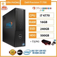 Máy trạm Dell Precision T1700 SFF Core i7 4770 Ram 16GB, Ổ cứng SSD 240GB + HDD 500GB + Qùa Tặng - Bảo Hành 12 Tháng