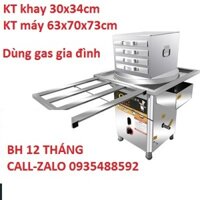 Máy Tráng Bánh Cuốn Khay Hộc Hong Kong-Sử dụng Gas,hàng cao cấp-Bảo hành 12 tháng