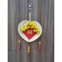 Mây tre- Combo 10 quạt nan tre màu trắng quạt lá đề -Tre HN