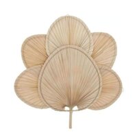 Mây tre- Combo 10 quạt tre quạt lá cọ size 30cm -Tre HN