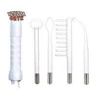 Máy trị liệu da tần số cao Nhựa di động + Thủy tinh + Kim loại để điều Hỗ trợ giảm mụn Làm săn chắc da Giảm nếp nhăn phích cắm EU