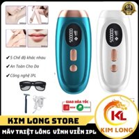 Máy triệt lông cầm tay IPL hàng chính hãng , máy triệt lông tay , lông chân , lông nách , vùng kín an toàn - hiệu quả